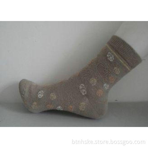 22CM - 29CM Customized Jacquard knitted Cotton Wool Socks W